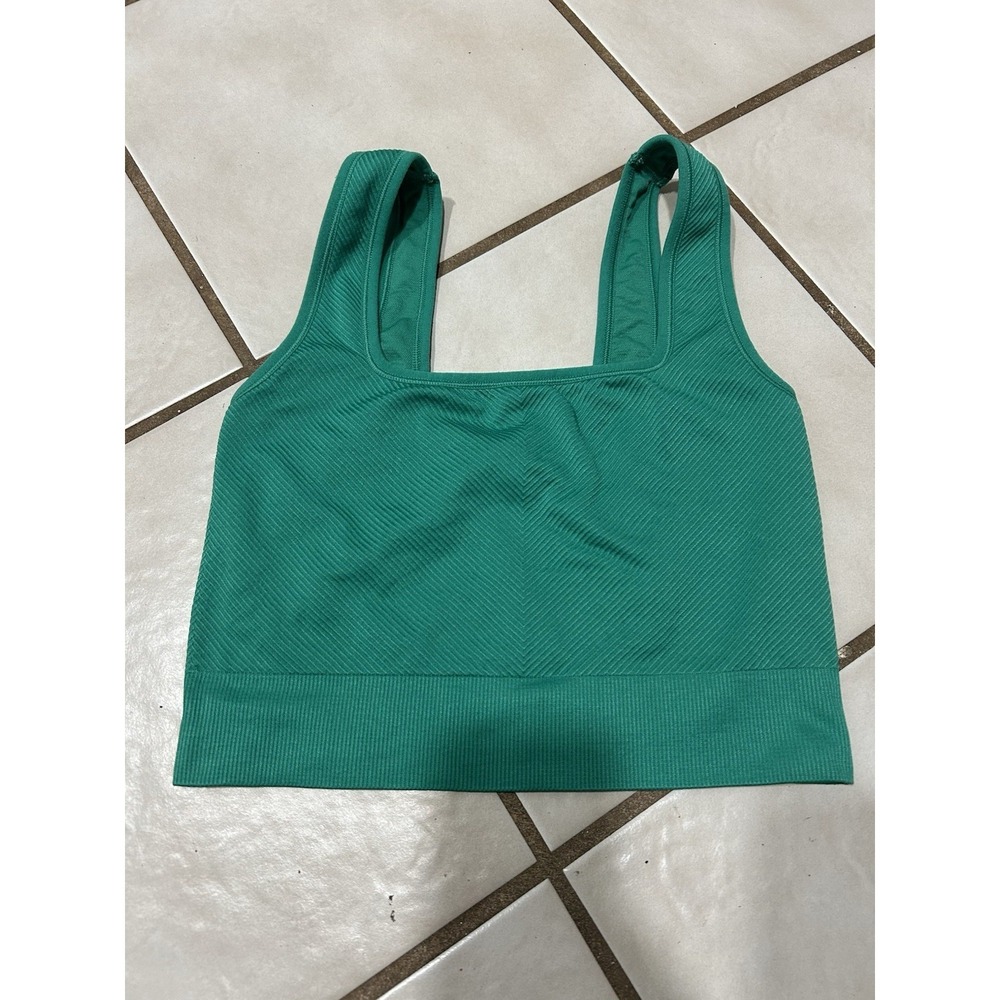 Women's Green All In Motion Cropped Athletic Tank Size Small